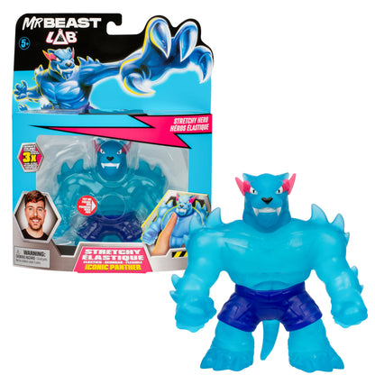 MrBeast Lab 24737 Stretchy Figure by Heroes of Goo JIT Zu, Squishy Iconic Panther