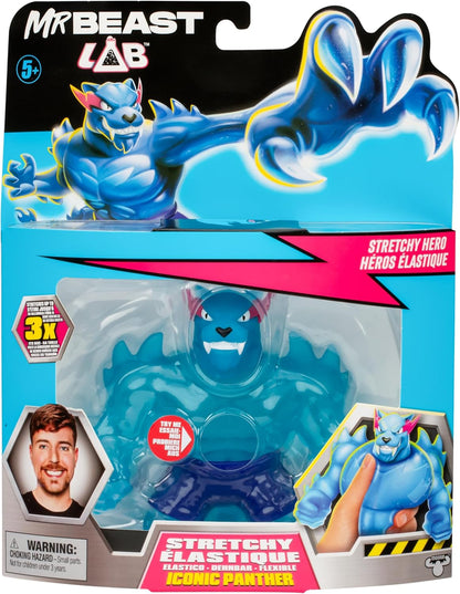 MrBeast Lab 24737 Stretchy Figure by Heroes of Goo JIT Zu, Squishy Iconic Panther
