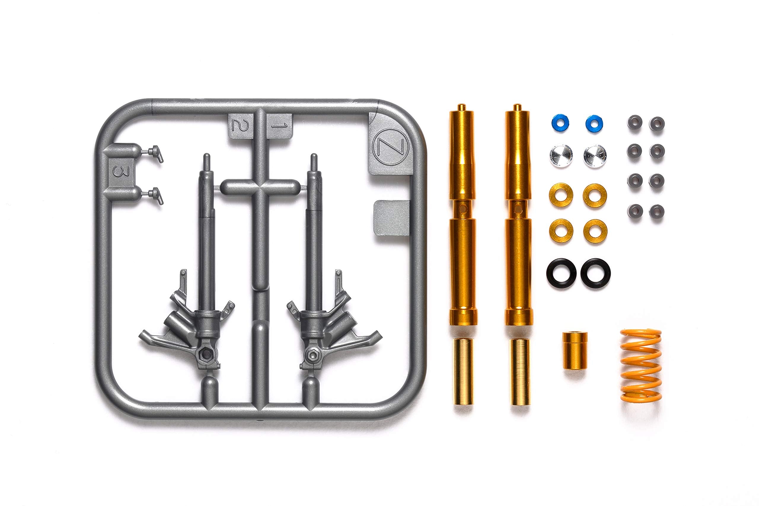 TAMIYA Juego de Tenedores (Escala 1:12, para Honda CBR 1000RR-R Fireb), réplica Fiel al Original, maqueta, construcción de plástico, Manualidades, Hobby, Pegar, ensamblar, sin barnizar (TAM12690