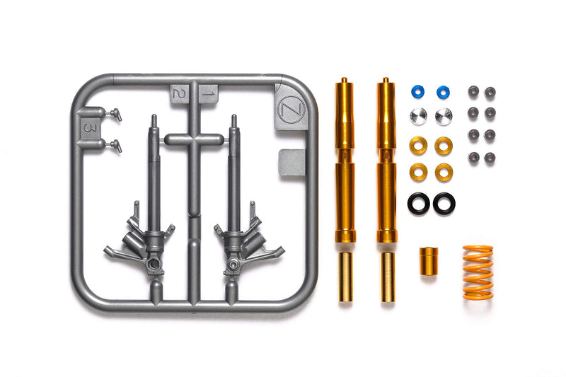 TAMIYA Juego de Tenedores (Escala 1:12, para Honda CBR 1000RR-R Fireb), réplica Fiel al Original, maqueta, construcción de plástico, Manualidades, Hobby, Pegar, ensamblar, sin barnizar (TAM12690