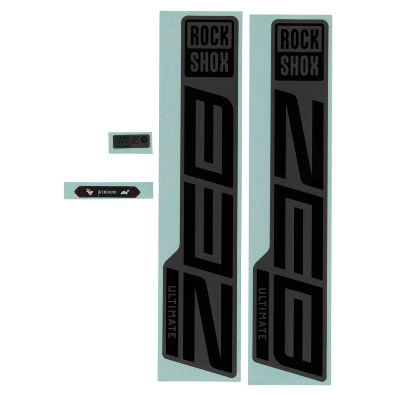 Rockshox Fork Decal Kit Zeb Ultimate 27/29 (2021) Gloss Black/Matte Grey