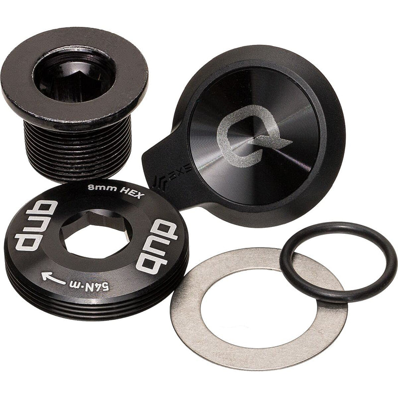 Quarq Crank Screw Set for Sram Dub M18/m30 + Lid and Seal Battery Potentiometer XS Black