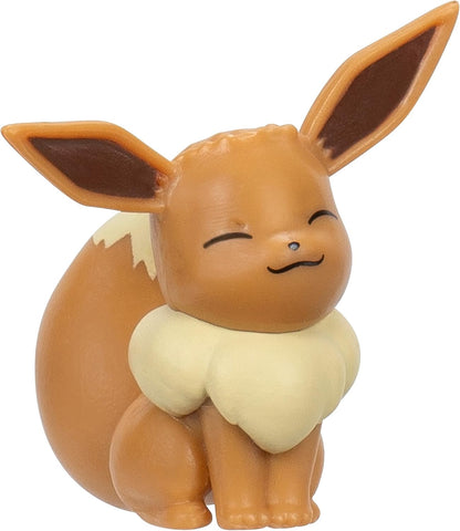 Pokémon Battle Figure 6 Pack - Features 2-Inch Battle Figures of Pikachu, Shuckle, Axew, Shinx, Eevee & Machop