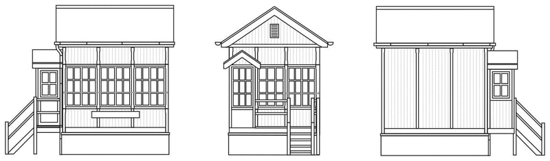 Hornby R7393 Chinnor Signal Box Acessories - Resin Building for Model Railway Sets