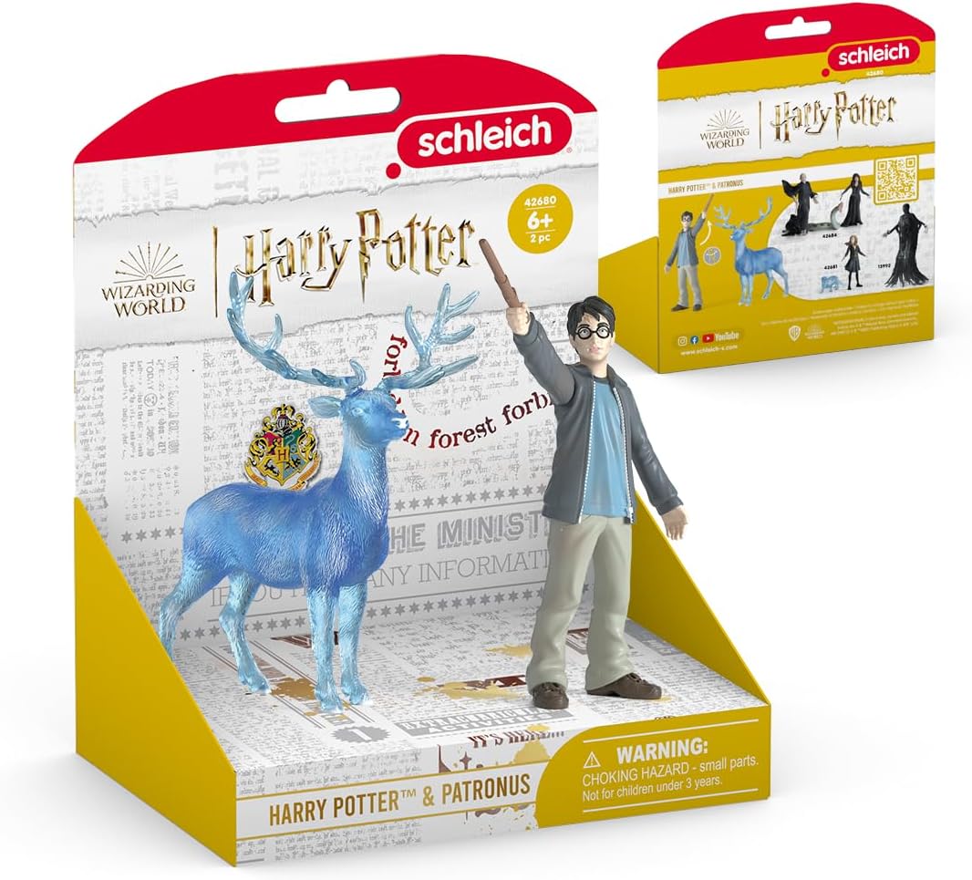 schleich 42680 Harry Potter & Patronus, from 6 years WIZARDING WORLD - Figurine, 16 x 11 x 18 cm