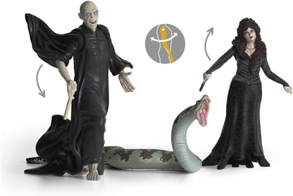 schleich 42684 Lord Voldemort, Nagini & Bellatrix Lestrange, from 6 years WIZARDING WORLD - Figurine, 21 x 16 x 18 cm