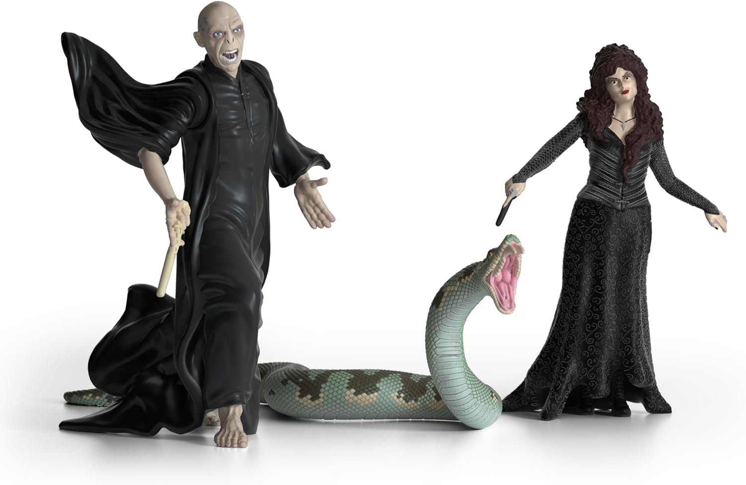 schleich 42684 Lord Voldemort, Nagini & Bellatrix Lestrange, from 6 years WIZARDING WORLD - Figurine, 21 x 16 x 18 cm