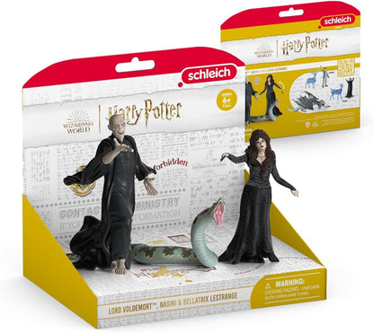 schleich 42684 Lord Voldemort, Nagini & Bellatrix Lestrange, from 6 years WIZARDING WORLD - Figurine, 21 x 16 x 18 cm