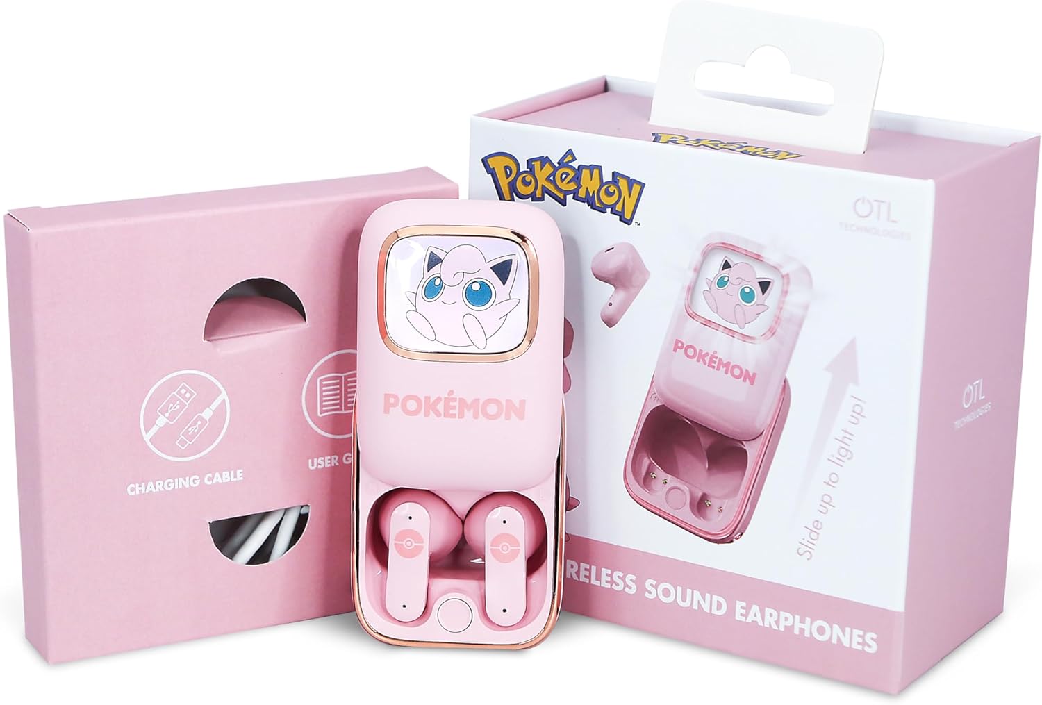 OTL Technologies Pokemon Jiggly Puff Slide TWS Earphones with Charging Case