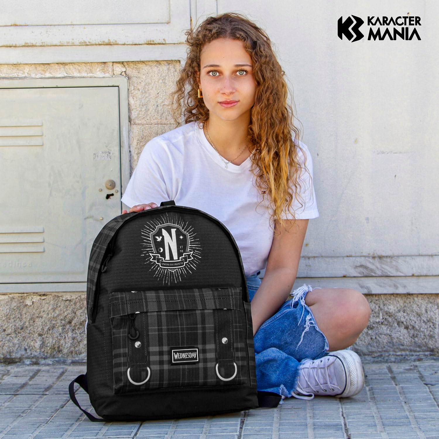 Wednesday Chains-Plus HS Backpack, Black, 30 x 44 cm, Capacity 23 L
