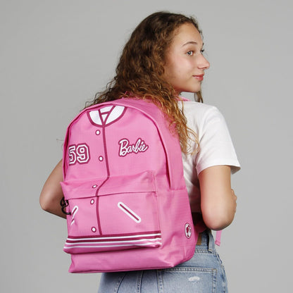 Barbie Varsity-Fan HS Rucksack 2.2, Rosa, 31 x 44 cm, Kapazität 24 L