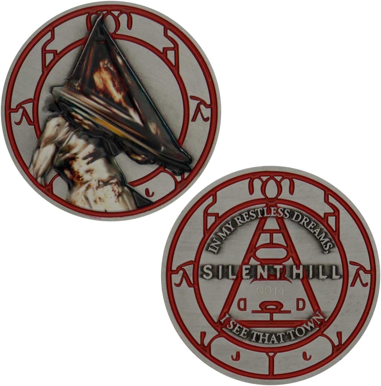 Silent Hill - Moneta a forma di testa di piramide