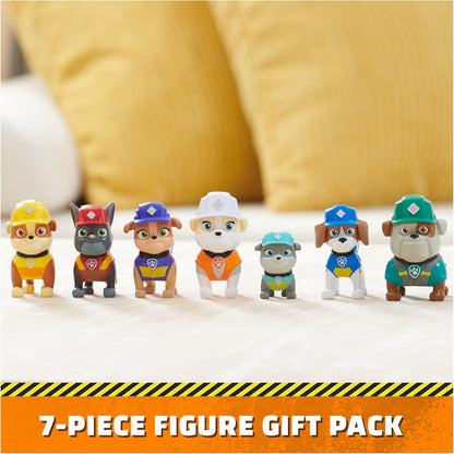 Rubble and Crew, Toy Figures Gift Pack, with 7 Collectible Action Figures, Kids’ Toys for Boys and Girls Aged 3+