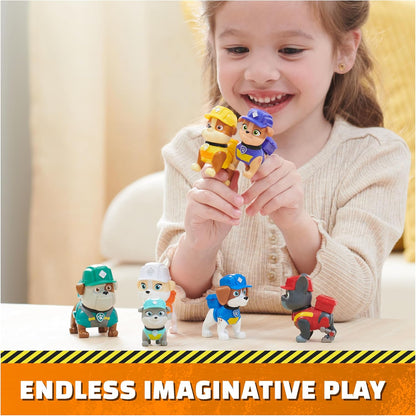 Rubble and Crew, Toy Figures Gift Pack, with 7 Collectible Action Figures, Kids’ Toys for Boys and Girls Aged 3+