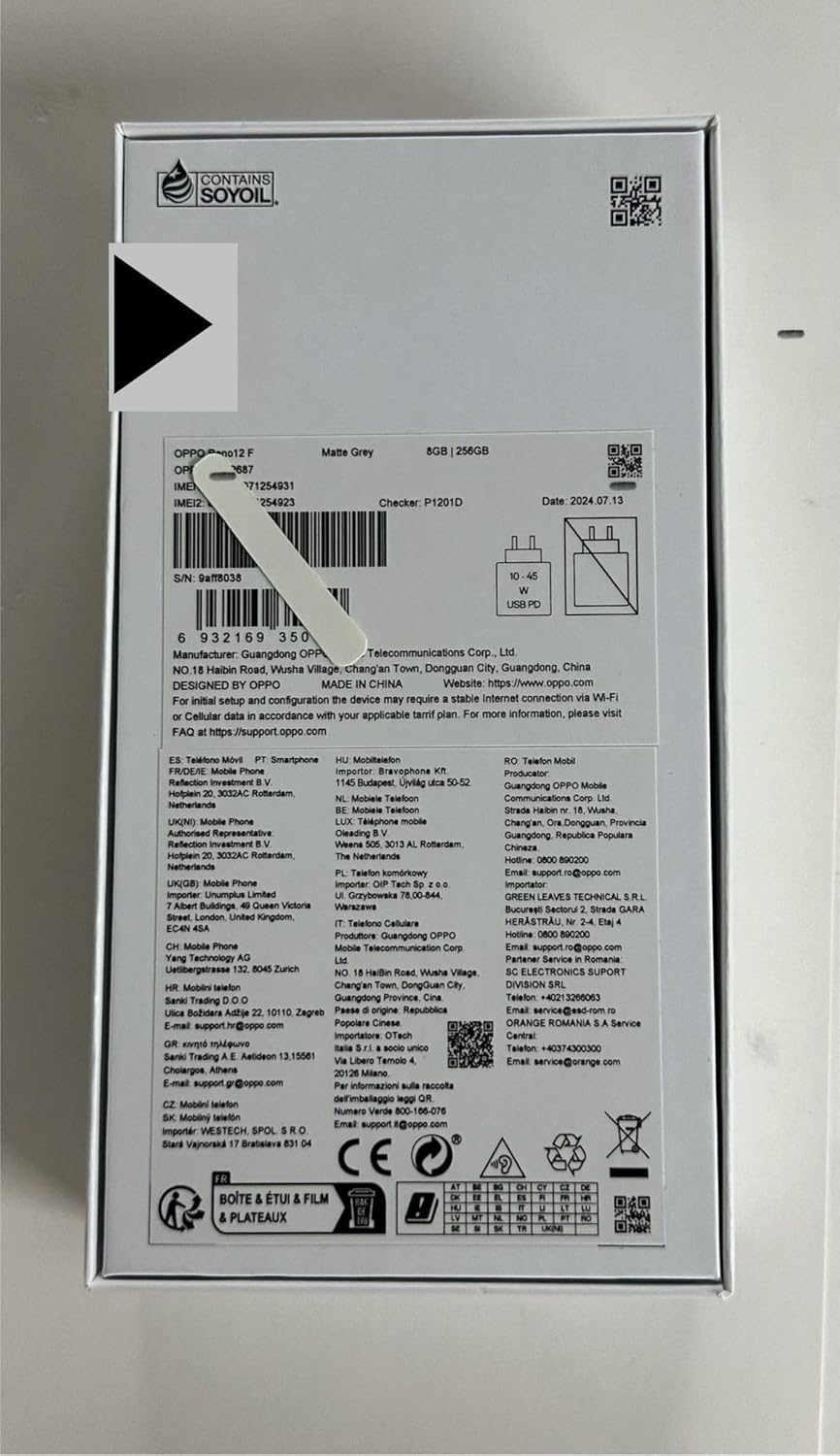Smartphone Oppo Qualcomm Snapdragon 685 8 Gb Ram 256 Gb Grey