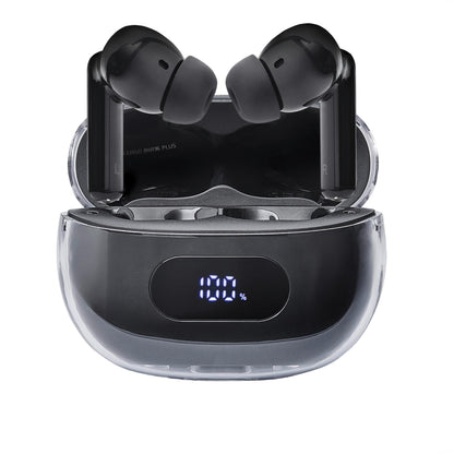 Intenso Buds Plus - Cuffie TWS True Wireless T310AE con cancellazione attiva del rumore, ENC, Bluetooth e fino a 25 ore di riproduzione musicale, colore: Nero