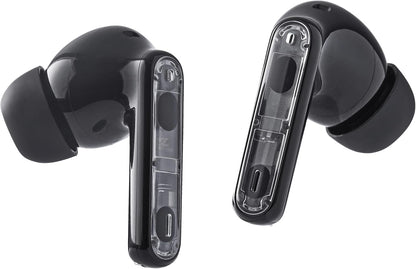 Intenso Buds Plus - Cuffie TWS True Wireless T310AE con cancellazione attiva del rumore, ENC, Bluetooth e fino a 25 ore di riproduzione musicale, colore: Nero