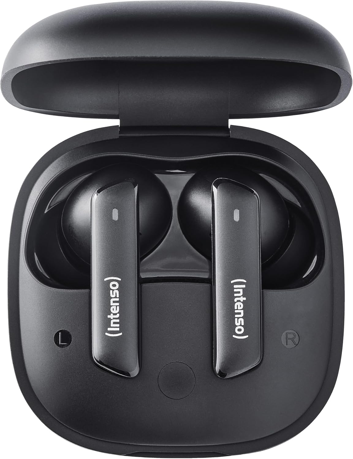 Intenso Buds Pro - Cuffie TWS True Wireless T510HAE con Hybrid ANC, ENC, Bluetooth e fino a 35 ore di riproduzione musicale, colore: Nero
