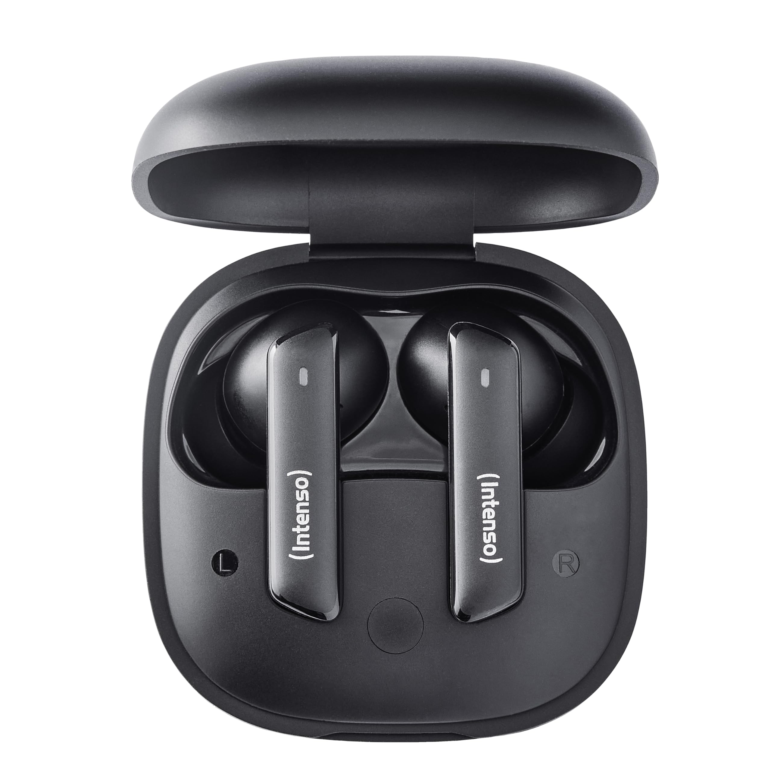 Intenso Buds Pro - Cuffie TWS True Wireless T510HAE con Hybrid ANC, ENC, Bluetooth e fino a 35 ore di riproduzione musicale, colore: Nero