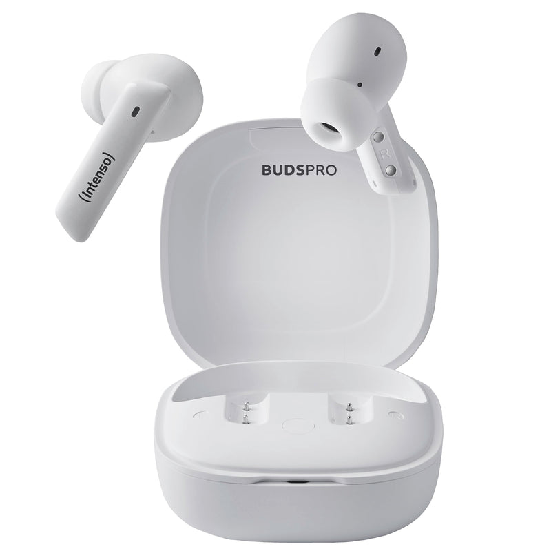 Intenso Buds Pro TWS True Wireless Headphones T512HAE with Hybrid ANC, ENC, Bluetooth and up to 35 Hours of Music Playback
