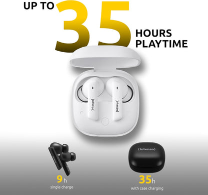 Intenso Buds Pro TWS True Wireless Headphones T512HAE with Hybrid ANC, ENC, Bluetooth and up to 35 Hours of Music Playback
