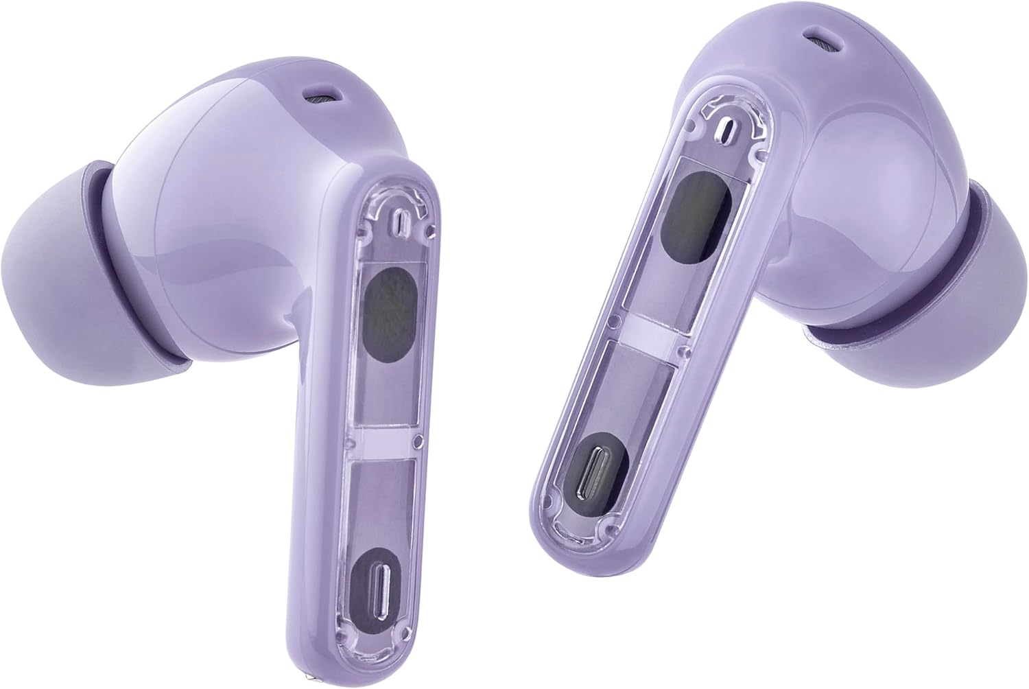 Intenso Buds Plus - Cuffie TWS True Wireless T313AE con cancellazione attiva del rumore, ENC, Bluetooth e fino a 25 ore di riproduzione musicale, viola