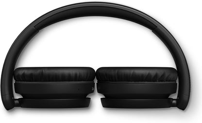 PHILIPS TAH5209BK/00 Lightweight On Ear Wireless Bluetooth Headphones with Passive Noise Isolation - 65 Hours Play Time, Natural Sound, Clear Calls, Dynamic Bass, 2 Hours USB-C Charging- Black