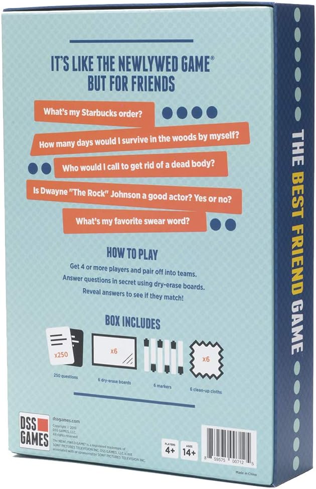 DSS Games The Best Friend Game - Think You Know Your Friends?