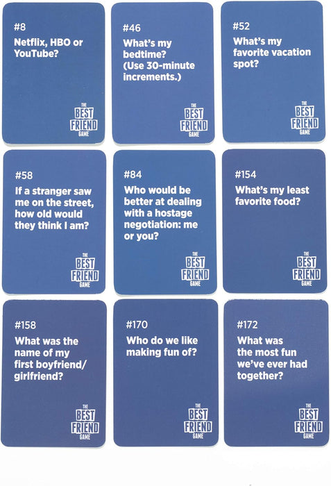 DSS Games The Best Friend Game - Think You Know Your Friends?