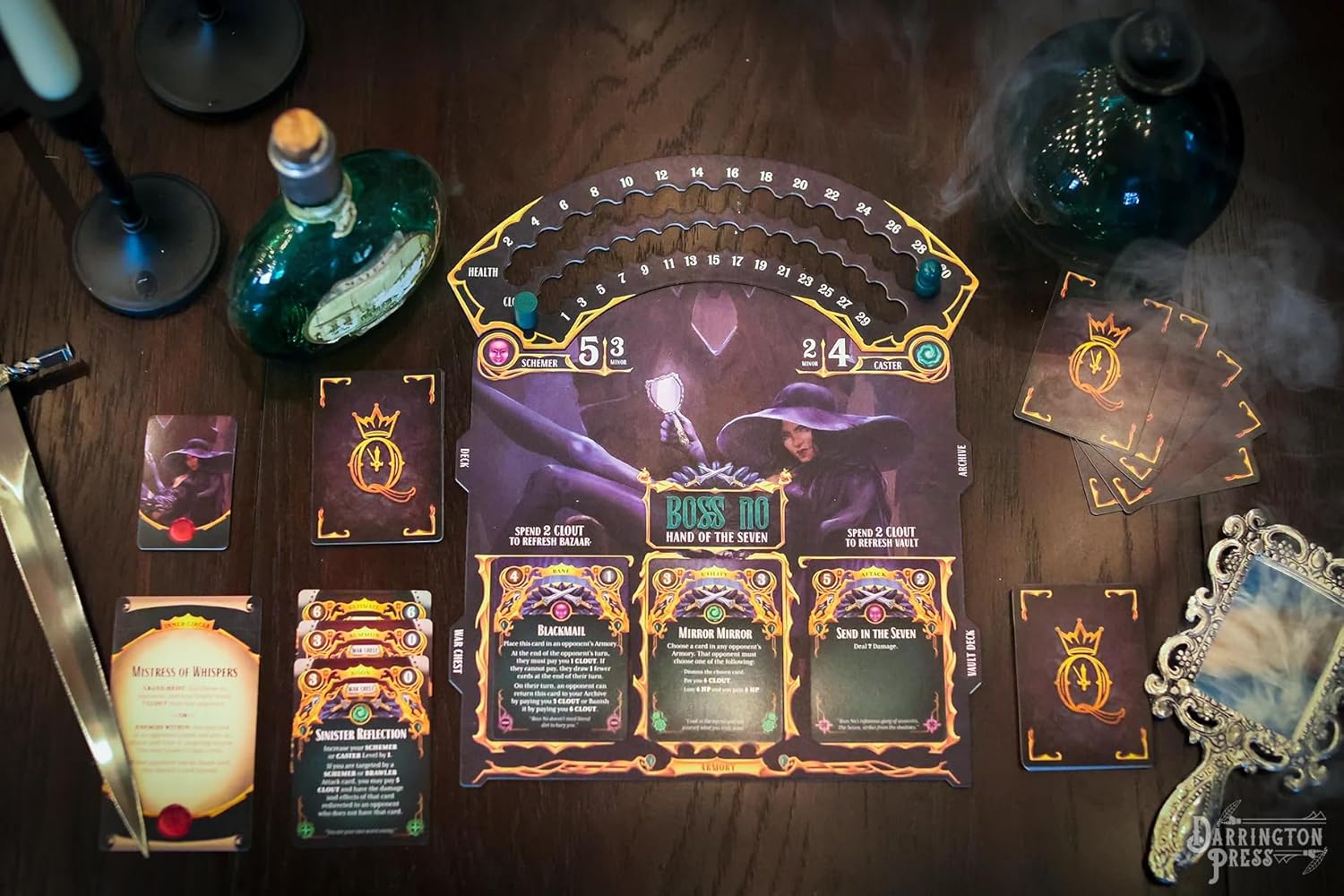 Darrington Press | Queen By Midnight | Card Game | Ages 12+ | 3-6 Players | 60-90 Minutes Playing Time