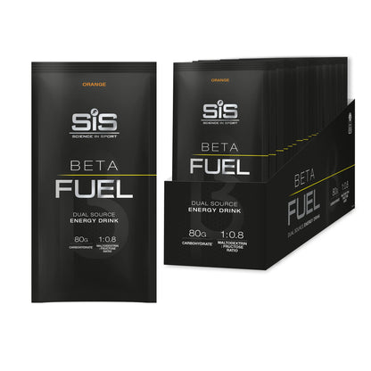 BETA Fuel energy drink powder - box of 15 sachets - orange