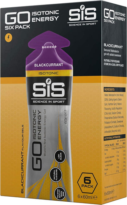 Science In Sport Science In Sport GO Energy Gel multipack - box of 6 gels - blackcurrant