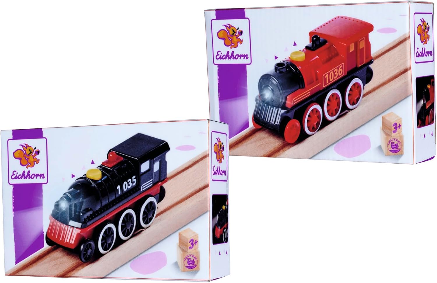 Eichhorn 100006603 Electric Locomotive, 2 assortments, Multicoloured