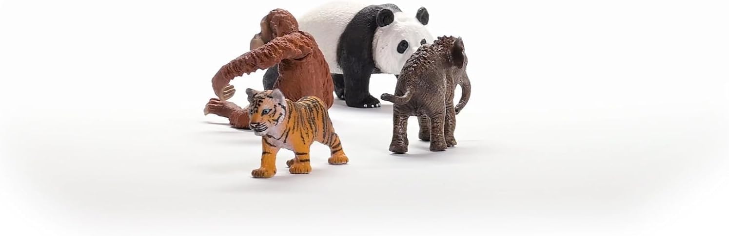 Schleich 42721 Wild Life Asien Starter-Set, ab 3 Jahren, WILD Life - Spielfigur, 25 x 8 x 19 cm