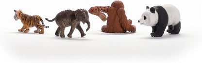 Schleich 42721 Wild Life Asien Starter-Set, ab 3 Jahren, WILD Life - Spielfigur, 25 x 8 x 19 cm