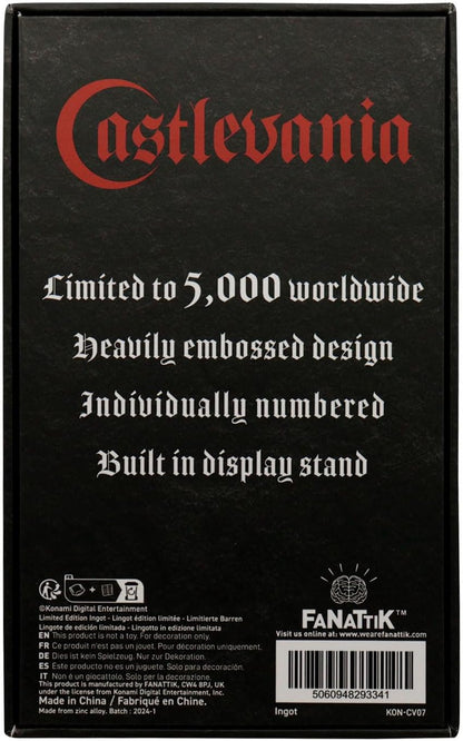 FaNaTtik Castlevania Alucard Shield Limited Edition Collectible Metal Ingot