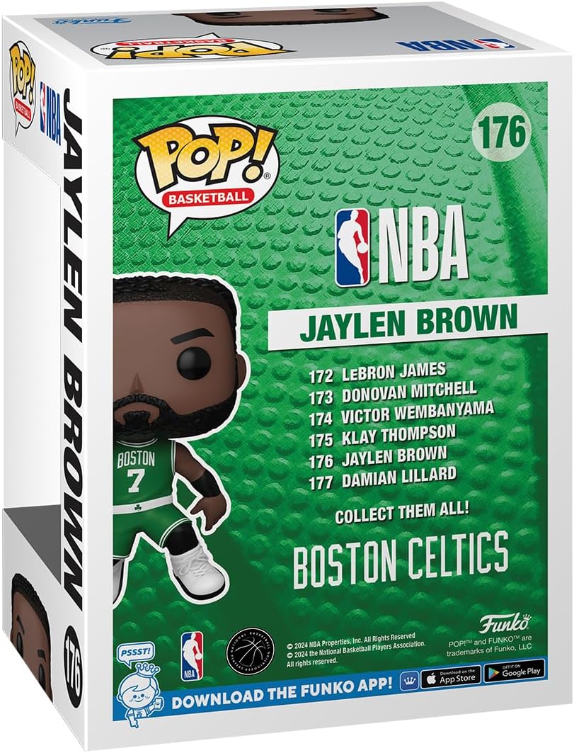 Funko POP! NBA: Celtics - Jaylen Brown - Collectable Vinyl Figure - Gift Idea - Official Merchandise - Toys for Kids & Adults - Sports Fans - Model Figure for Collectors and Display