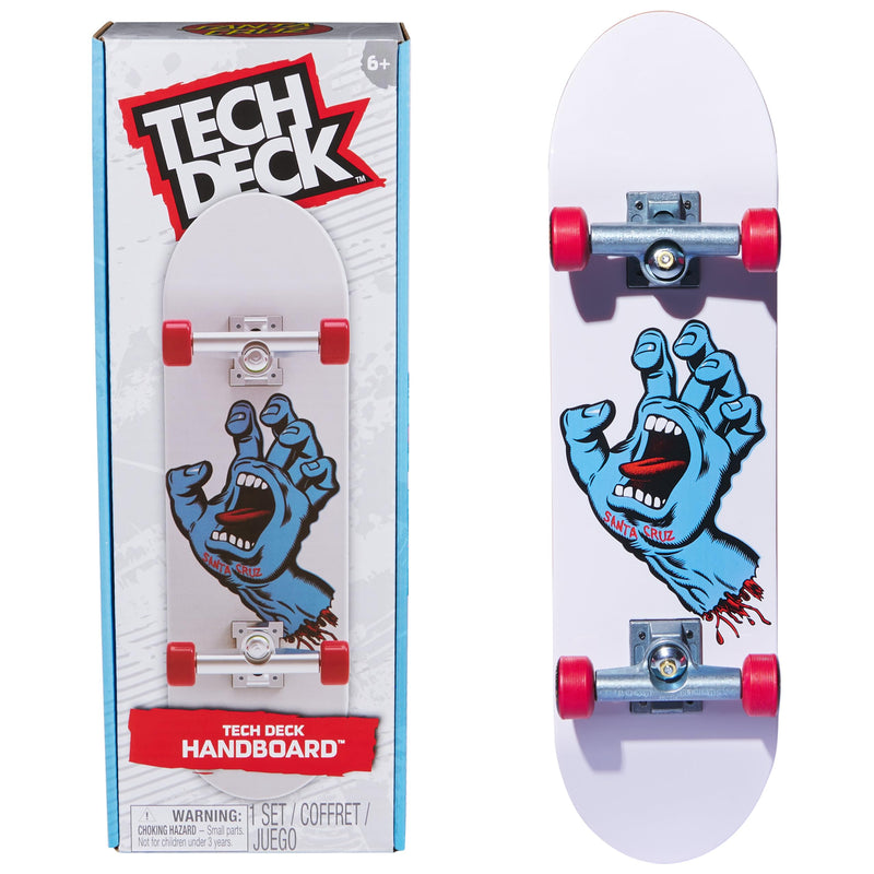 Tech Deck, Santa Cruz Handboard; Authentic Mini Skateboards, Kids’ Toys for Boys and Girls, Ages 6 and up (Hands Use Only