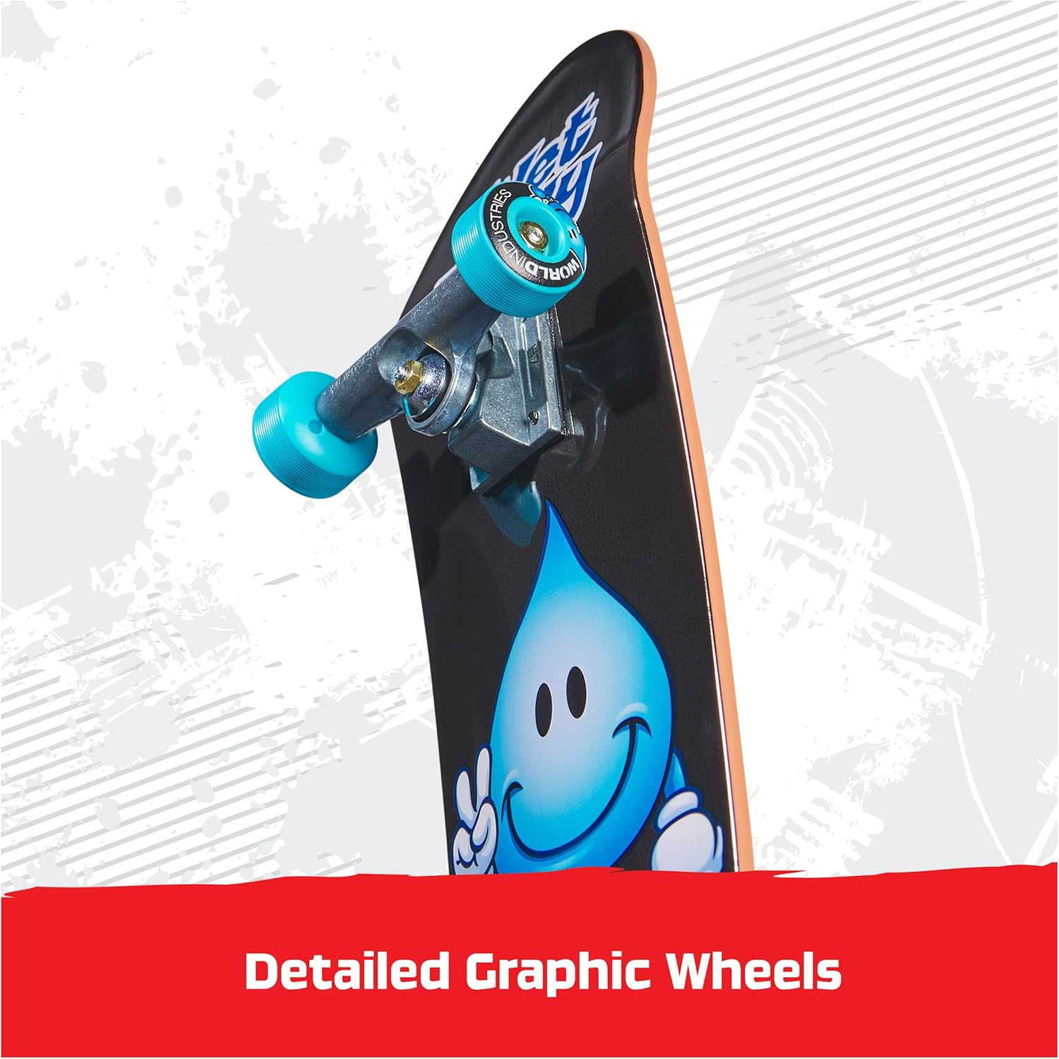 Tech Deck, World Industries Handboard; Authentic Mini Skateboards, Kids Toys for Boys & Girls, Ages 6 and up (Hands Use Only