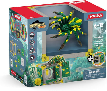 schleich 42678 BattleCave Dschungeltarantel, ab 7 Jahren, ELDRADOR CREATURES - Spielset, 28 Teile