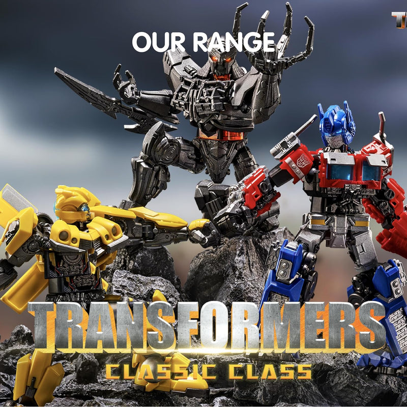 BLOKEES Figures Transformers Classic Class No Converting Model Kit Bumblebee Figura de acción Coleccionable Regalo Juguete de construcción para niños, para mayores de 12 años