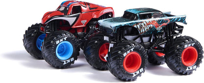 Monster Jam, Marvel Official Venom Vs. The Amazing Spider-Man Die-Cast Monster Trucks, 1:64 Scale, Kids’ Toys for Boys and Girls Aged 3 and up