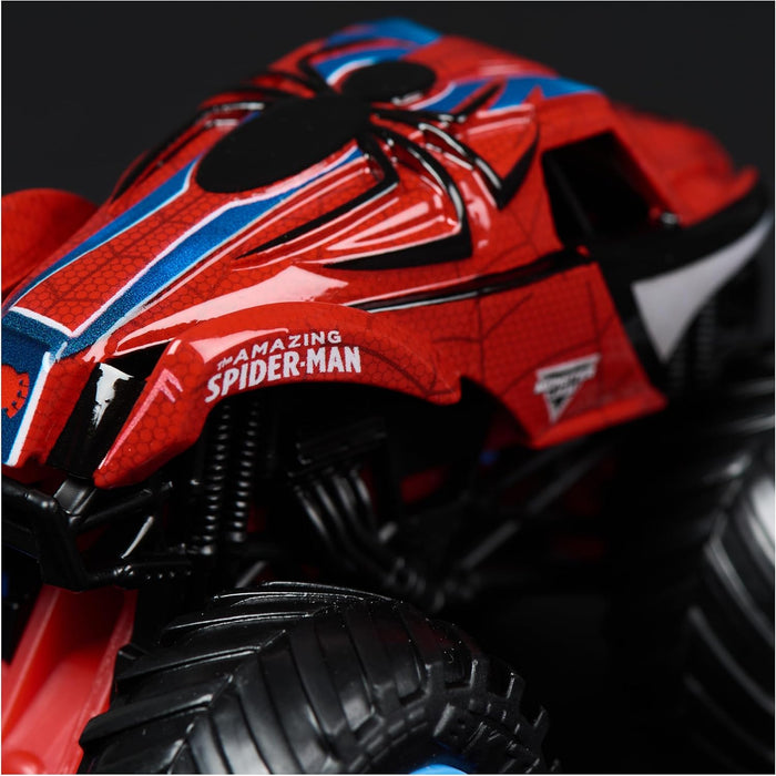 Monster Jam, Marvel Official Venom Vs. The Amazing Spider-Man Die-Cast Monster Trucks, 1:64 Scale, Kids’ Toys for Boys and Girls Aged 3 and up