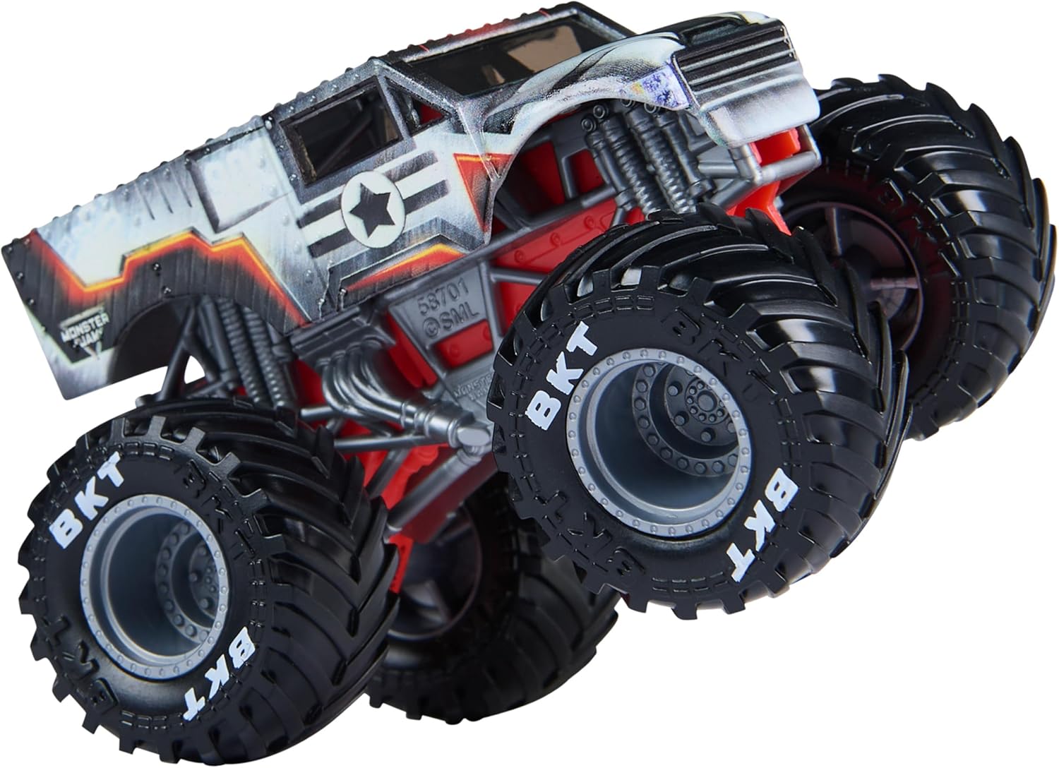 Monster Jam, Marvel Official Iron Man Vs. War Machine Die-Cast Monster Trucks, 1:64 Scale, Kids’ Toys for Boys and Girls Aged 3 and up