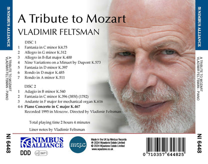 Vladimir Feltsman: A Tribute to Mozart