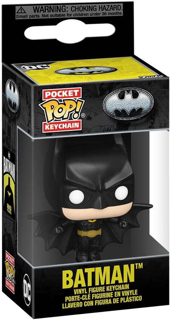 Funko POP! Keychain: Batman's 85th Anniversary - Batman - (Soaring) Novelty Keyring - Collectable Mini Figure - Stocking Filler - Gift Idea - Official Merchandise - Movies Fans - Backpack Decor