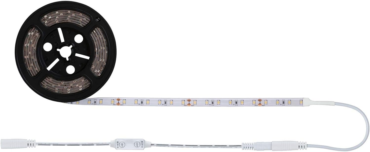 Paulmann 78956 LED strip SimpLED Power 3m with cord dimmer 1100lm/m incl. 1x33 watt IP44 dimmable lighting strip white plastic LED strip 3000 K