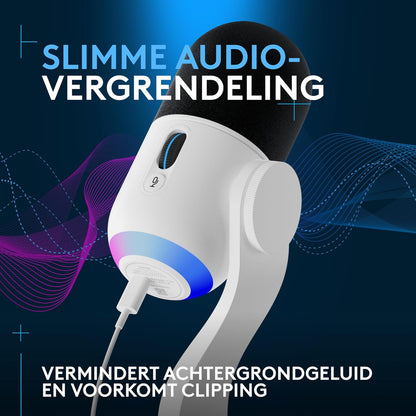 Logitech G Yeti GX Dynamic RGB Gaming Microphone with LIGHTSYNC, USB Mic for Streaming, Supercardioid, USB Plug and Play for PC/Mac