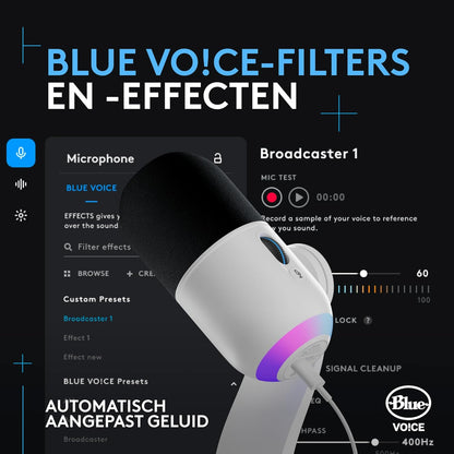Logitech G Yeti GX Dynamic RGB Gaming Microphone with LIGHTSYNC, USB Mic for Streaming, Supercardioid, USB Plug and Play for PC/Mac