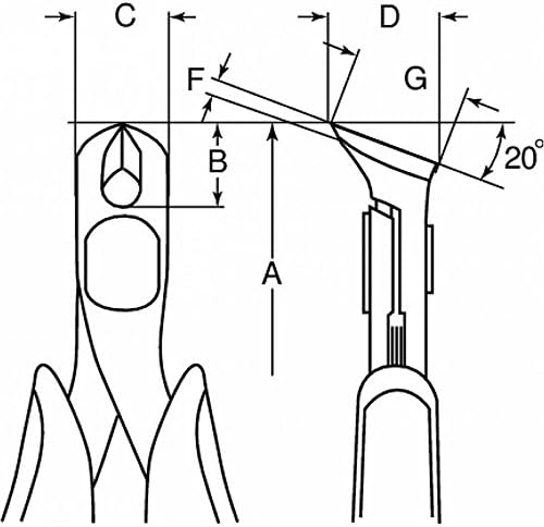 Bahco 4239 – Ergo™ 45Ý Oblique Cutter 0.3 Mm-1 Mm